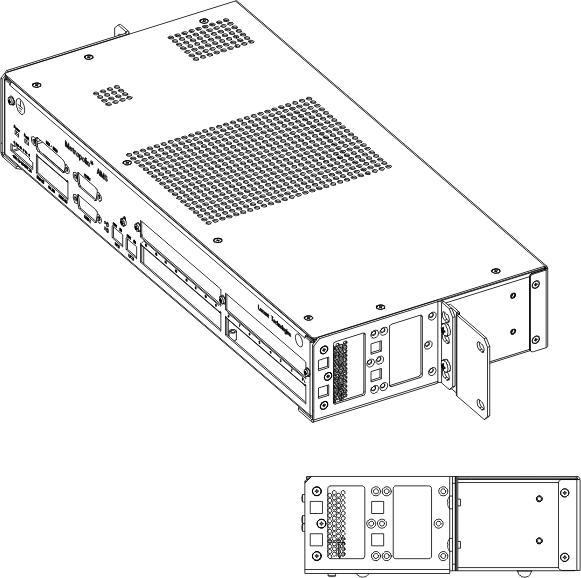 Mounting position for ETSI-2 (LambdaUnite) racks (back-to-back, depth 600 mm)