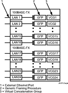 LNW74 Fast Ethernet hybrid (optical/electrical) pack