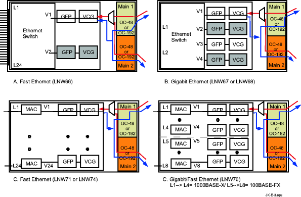 SONET protected cross-connections