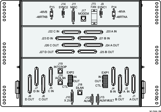 Alcatel-Lucent 1665 DMX High-Capacity shelf backplane connectors