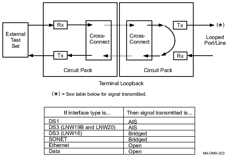 Terminal loopback example