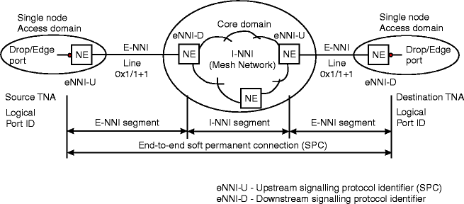 Soft permanent connection (SPC) in a control plane network