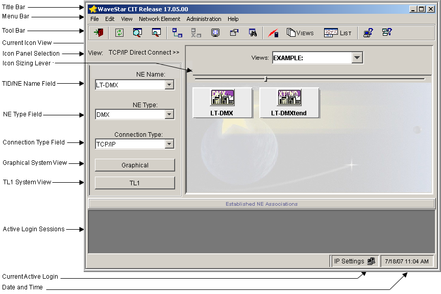 Example of network view