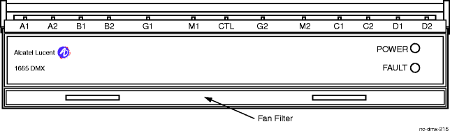 Alcatel-Lucent 1665 DMX High Capacity shelf fan filter