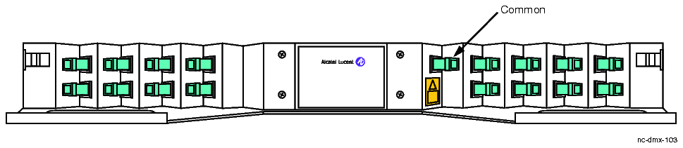 POU shelves (DWDM filter units): MUX/DMUX
