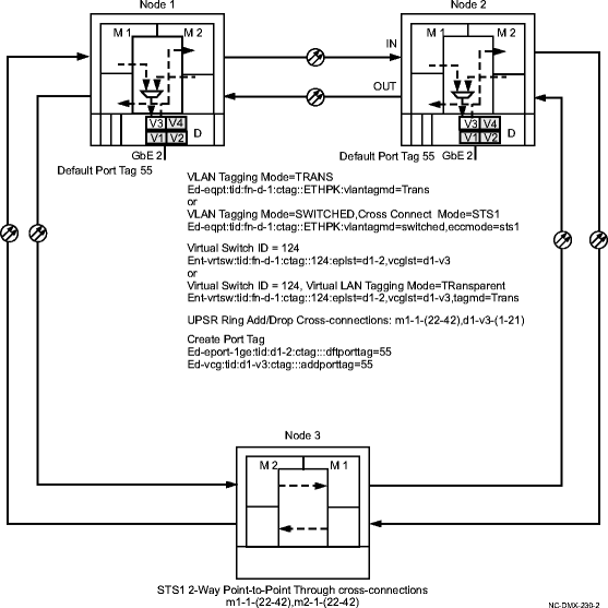 Point-to-Point GbE using transparent tagging mode