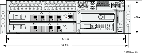 Alcatel-Lucent 1850 TSS-5 High Capacity rack-mount front view