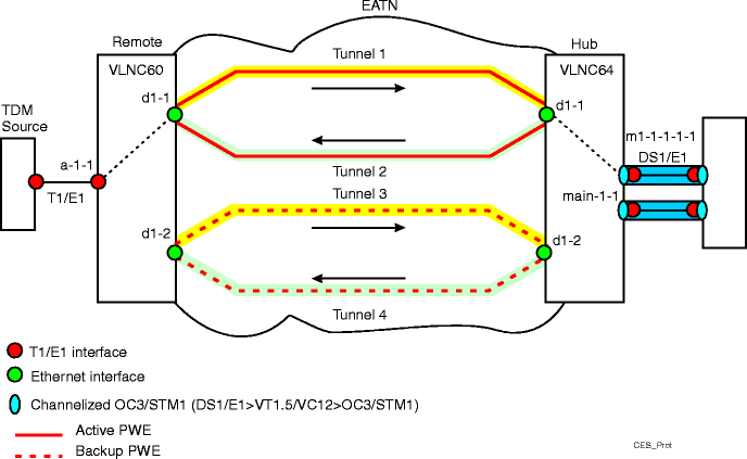 Circuit emulation service protection