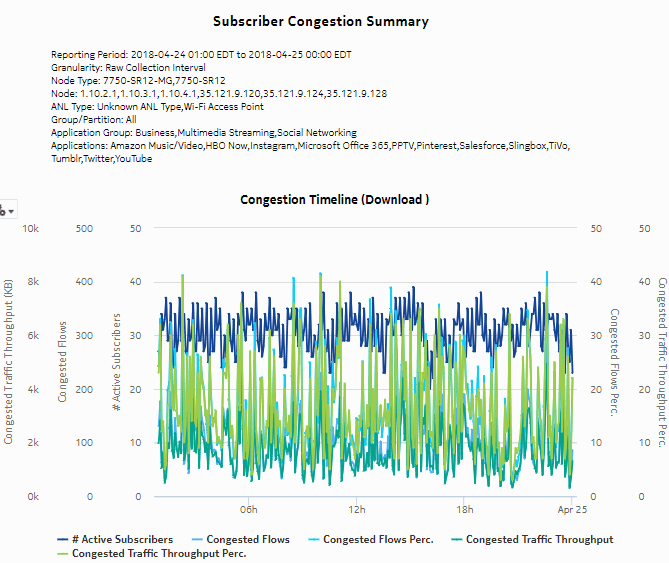 Subscriber Congestion Summary report