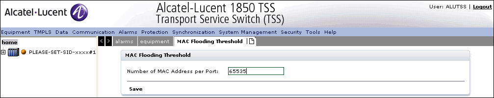 MAC Flooding Threshold