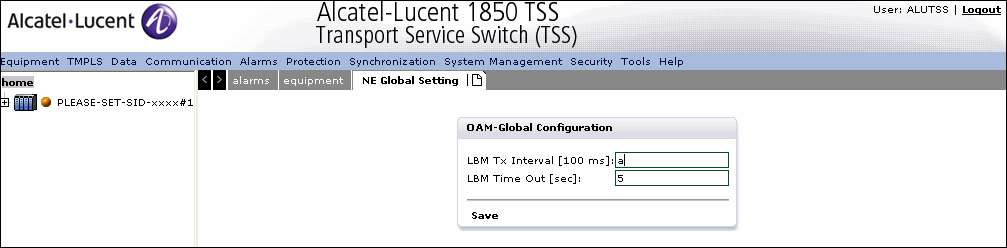 Global setting