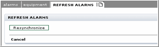 Alarm resynchronization