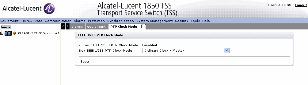 PTP Clock Mode