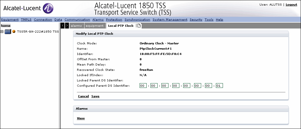 Modify Local PTP Clock