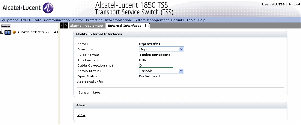 Modify External Interfaces