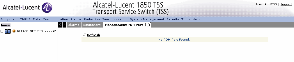 PDH port management