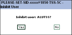 Inhibit user permissions