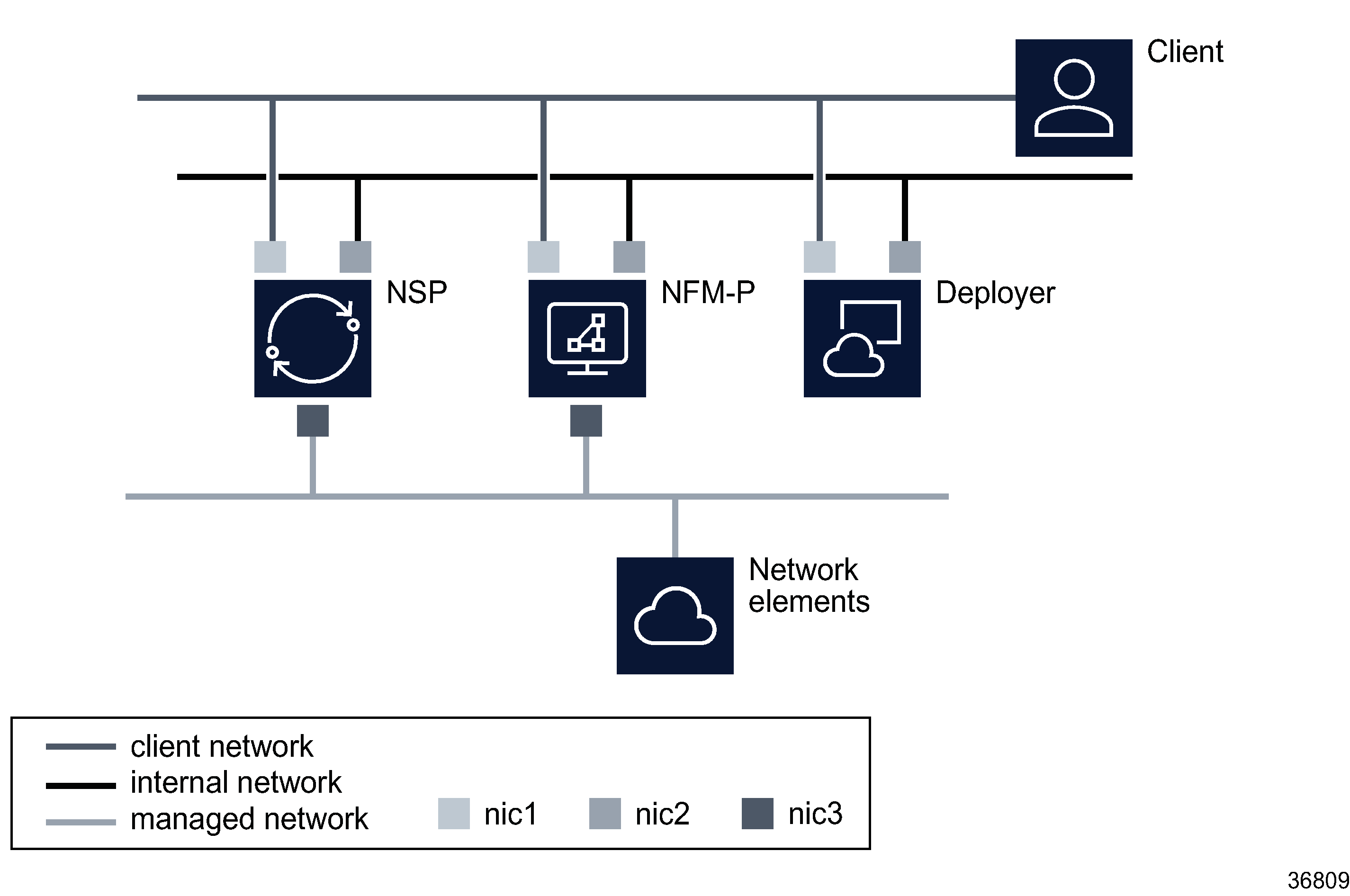 Multi-interface NSP deployment