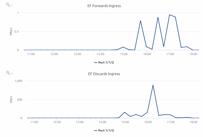 Ports and Interfaces Forwards and Discards per Queue Details report