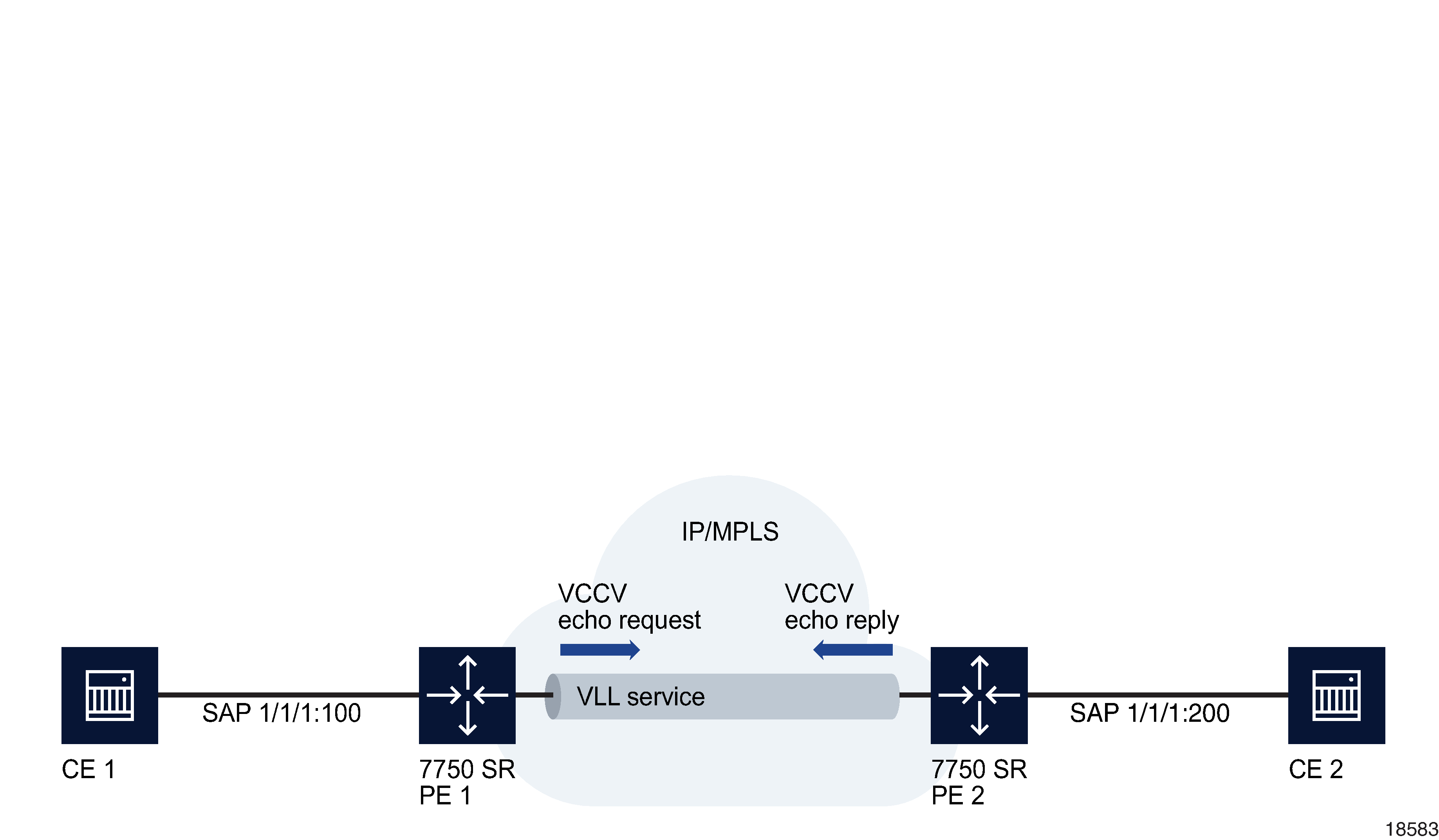 VCCV ping OAM diagnostic