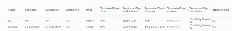 Ports and Interfaces Utilization Summary report
