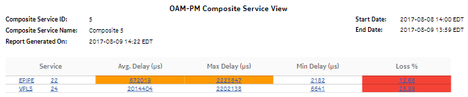 OAM-PM Composite Service View