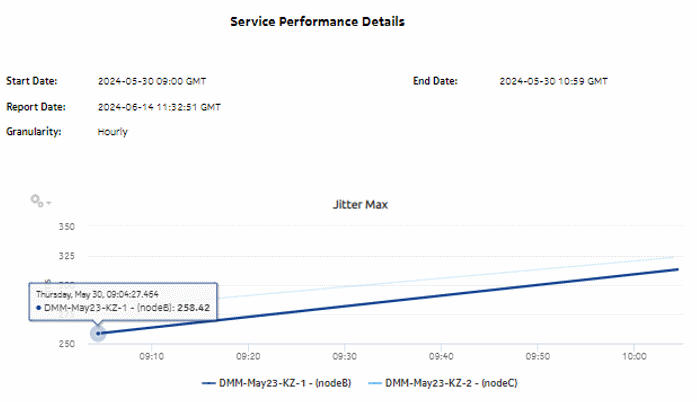 Service Performance Details report