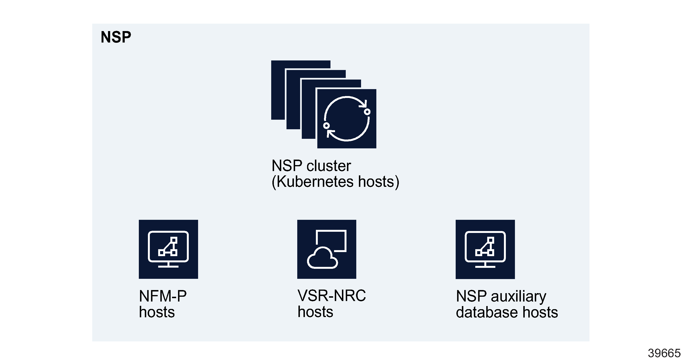 NSP deployment, abstract view