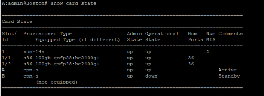 NE CLI check after deployment