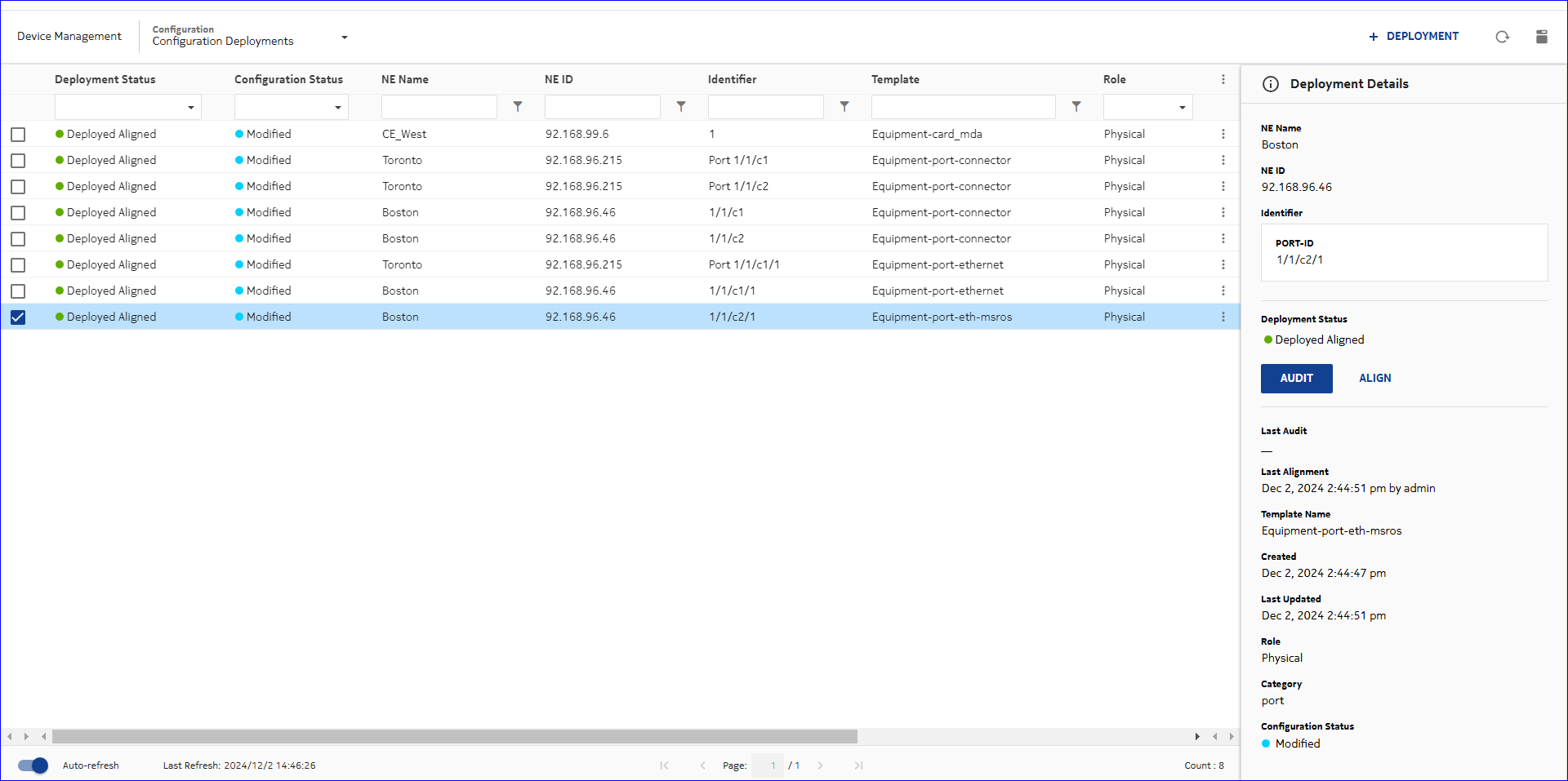 Final successful deployment