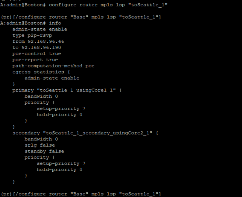 NE CLI after deployment