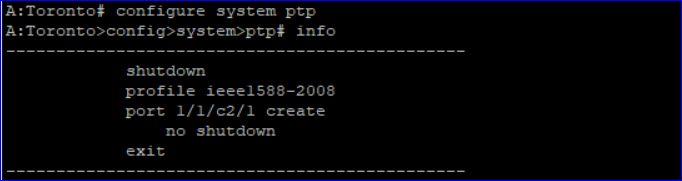 Classic NE CLI after deployment: