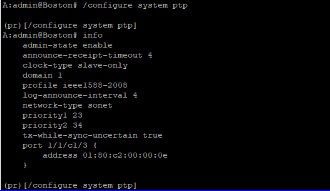 MD NE CLI after deployment: