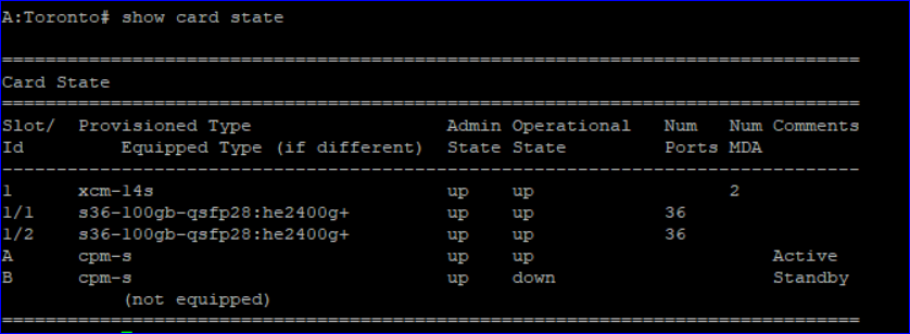 NE CLI check after deployment