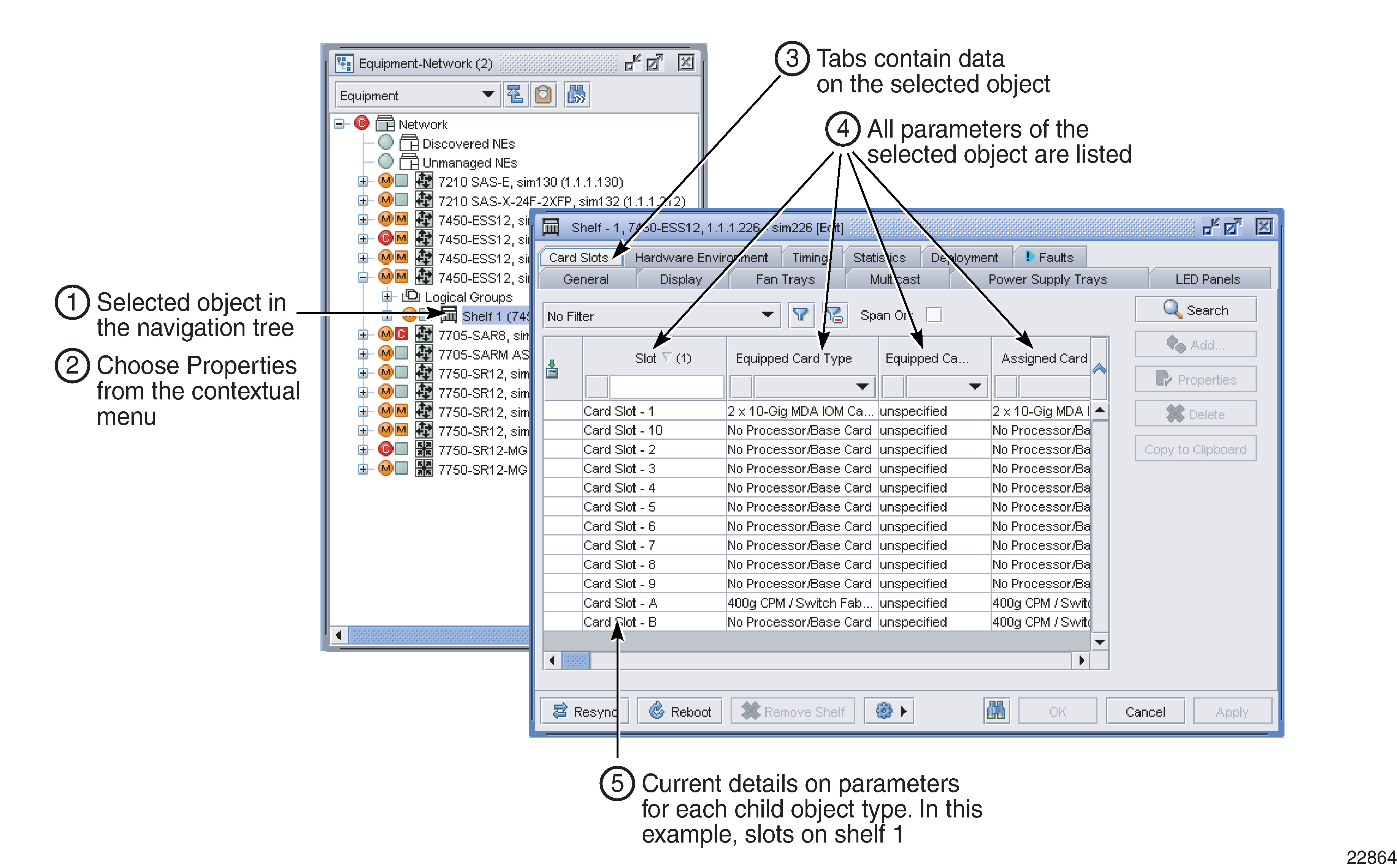 Generating inventory data for a managed NE