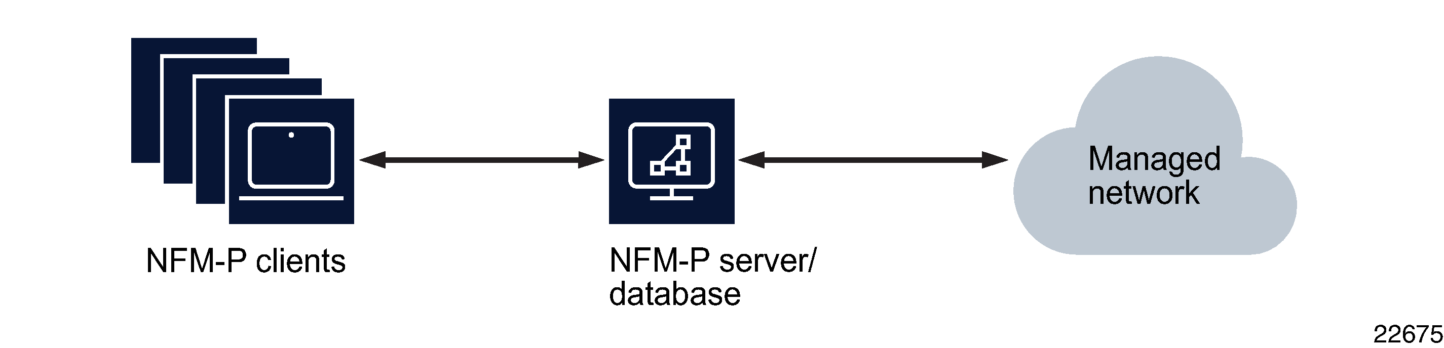 Collocated standalone NFM-P deployment Collocated standalone NFM-P deployment
