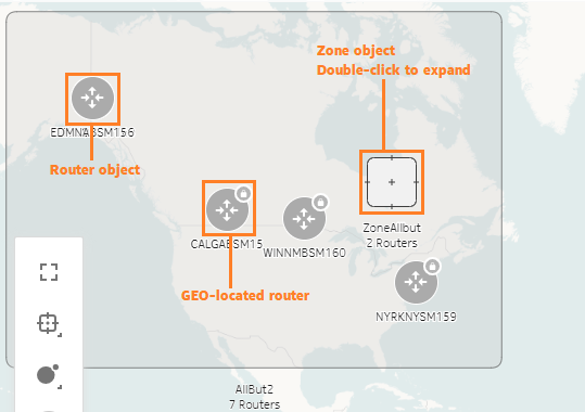 Exploring region contents - IGP layer Exploring region contents - IGP layer