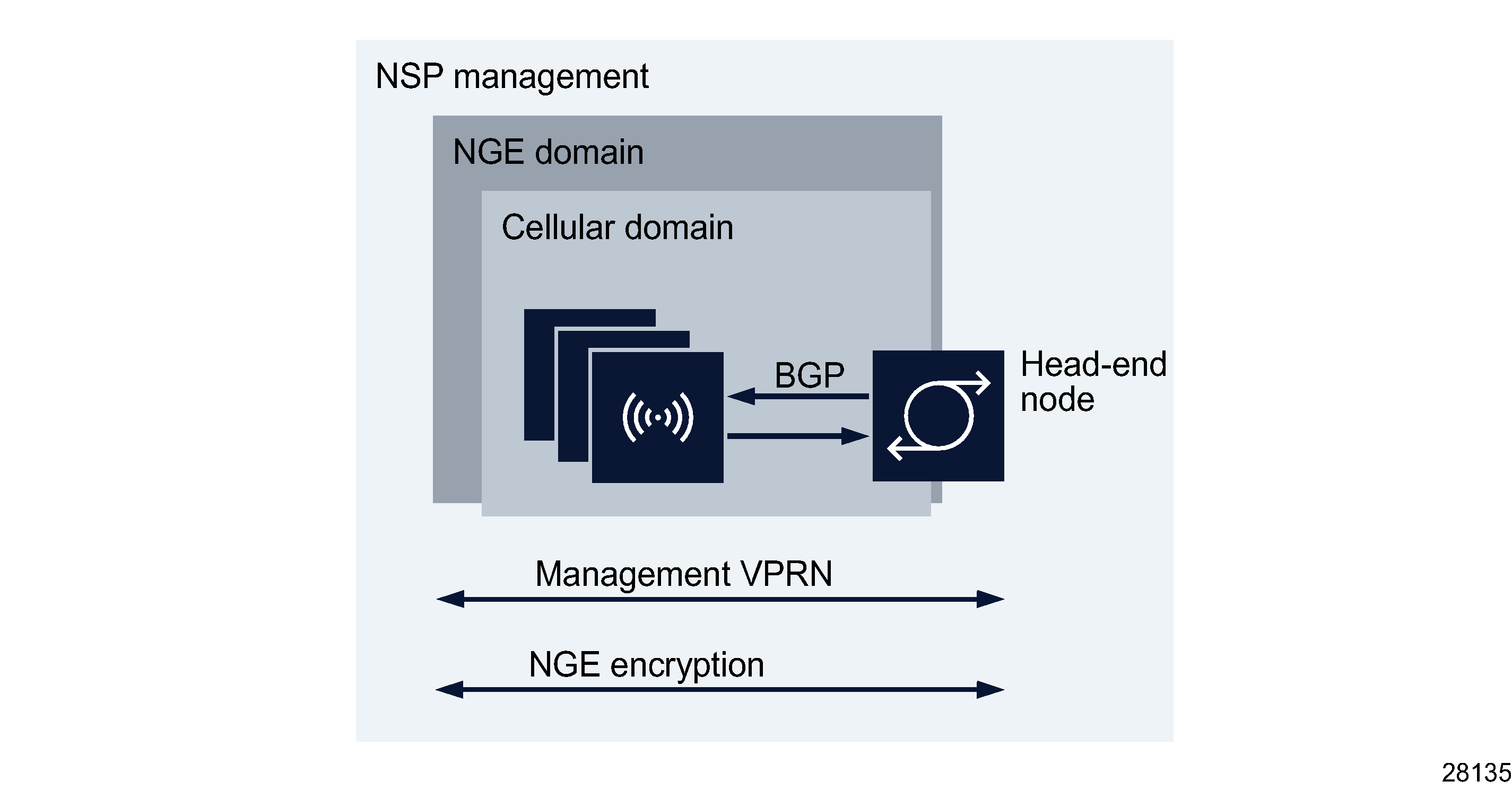 Cellular domain management Cellular domain management