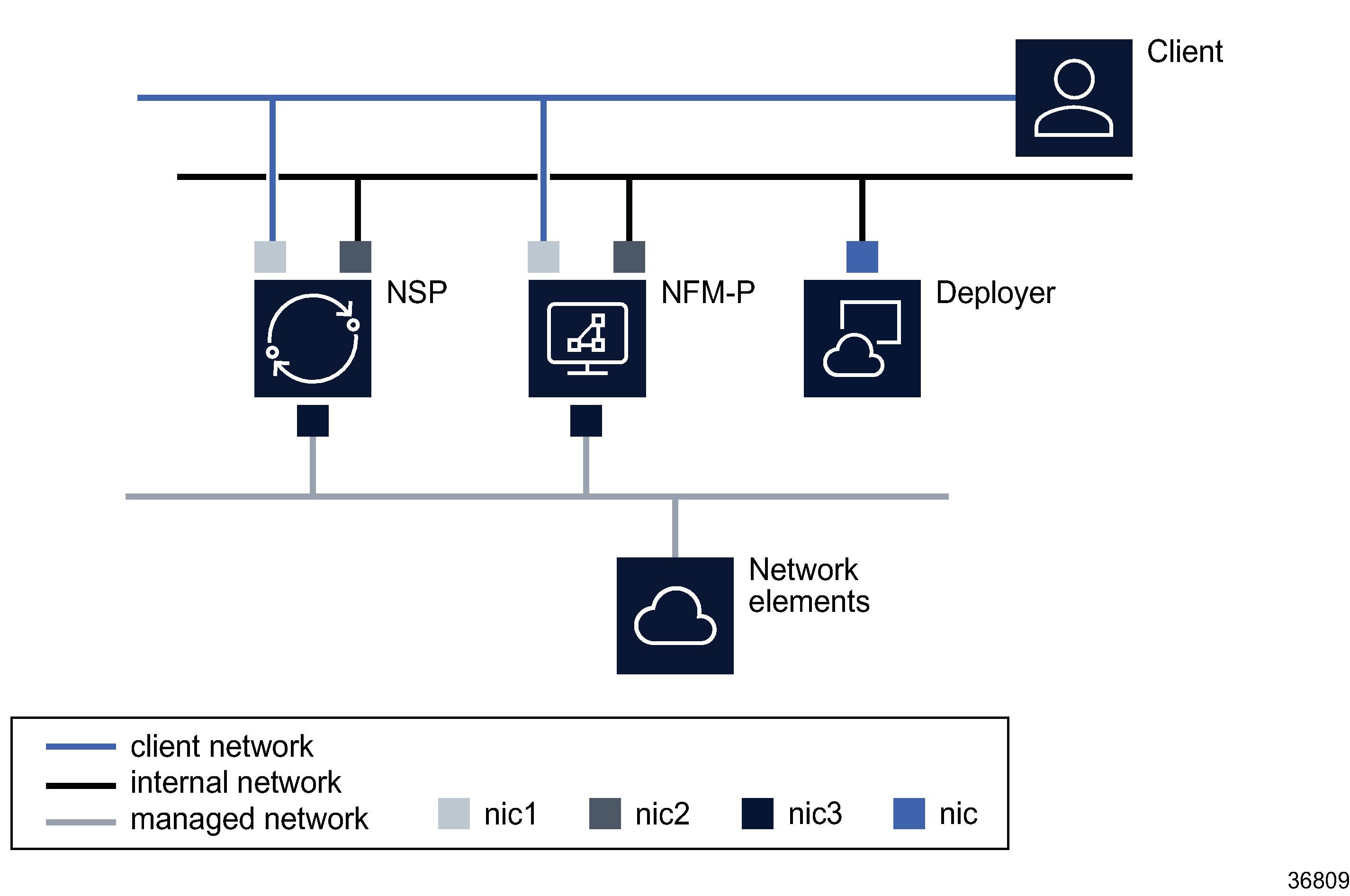 Multi-interface NSP deployment